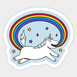 Unicorn infinite rainbow Sticker